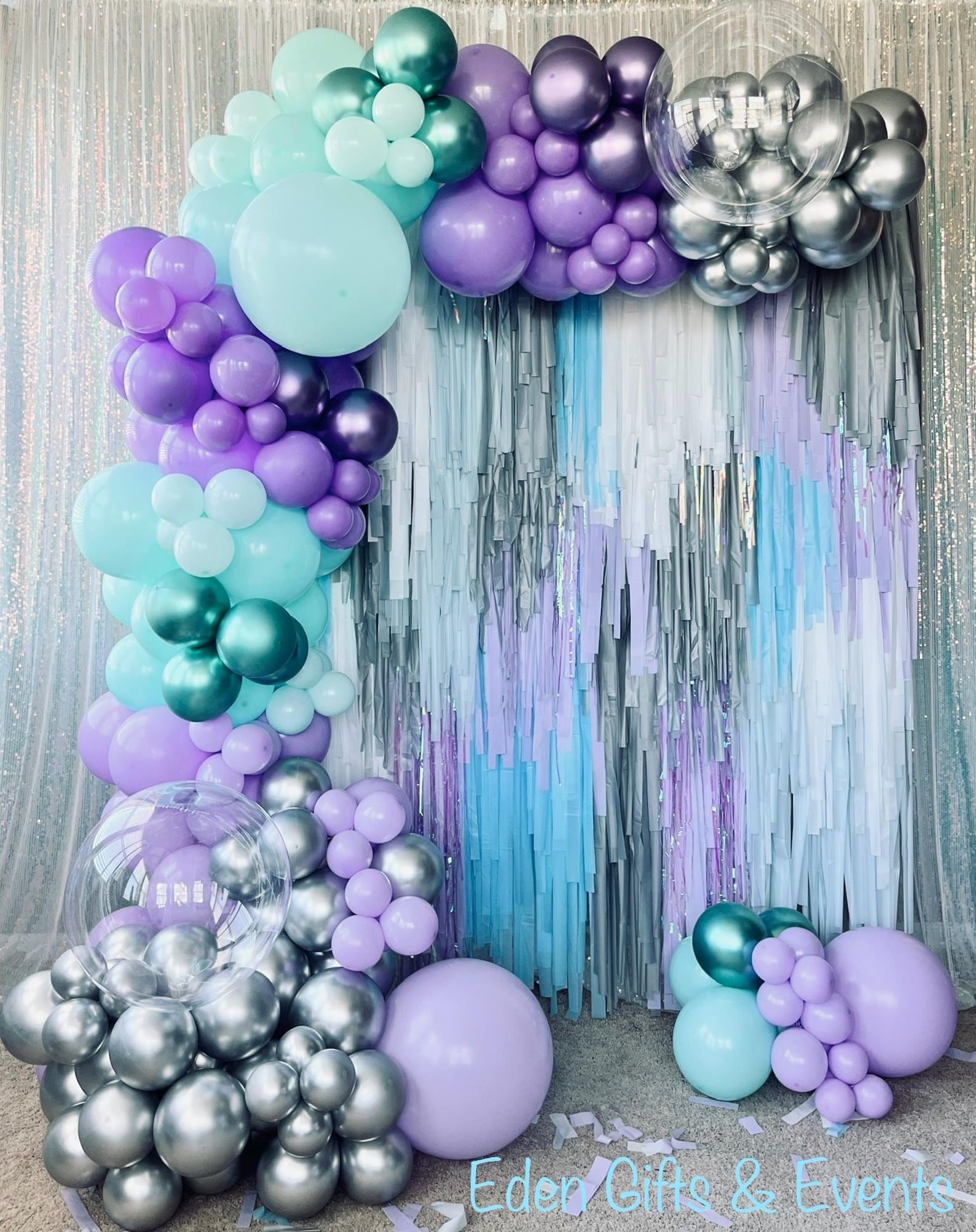 Customizable Premium Fringe Backdrop With Color Blocked Pattern ...