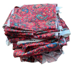 F. Schumacher Stoff Seitz Paisley Upholstery Project Remants 2 Kilo Vintage