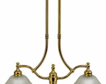 Feiss Pasquale Miranda A-40,262 Brass 2-Light Island Chandelier
