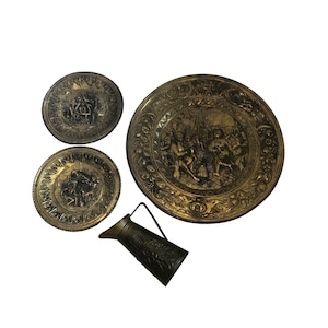 ELPEC Brassware of Distinction Vintage Soldered Brass Pitcher Plates