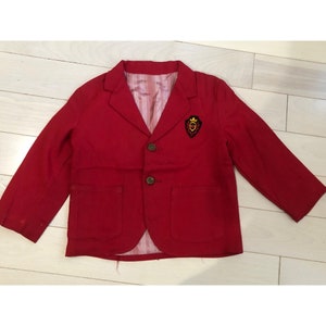 Vintage Boy&#39;s Red Blazer