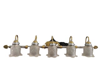 Feiss Pasquale Wall 5 Light Vanity Sconce Vintage Deco Style
