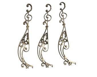 Antieke koperen vervangende kroonluchter onderdelenset in art-nouveaustijl 3