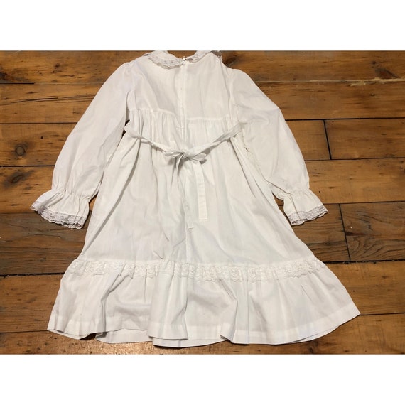 Vintage Handmade Baptism Community Girls Dress Si… - image 7