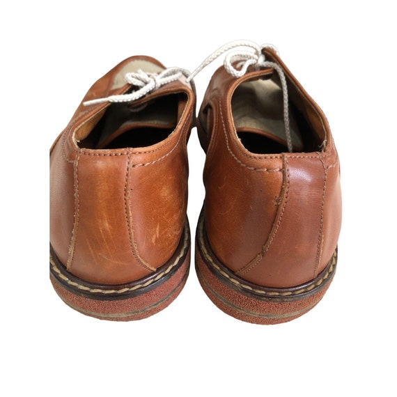 Vintage CABLE & Co Shoes Mens Oxfords Brown Leath… - image 3