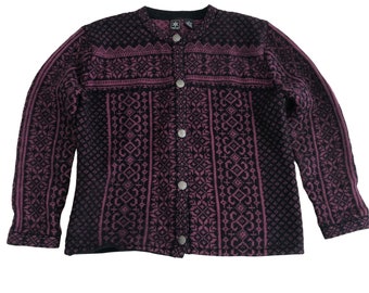 SKYR Womens Nordic Sweater Cardigan Size XL Wool Vintage