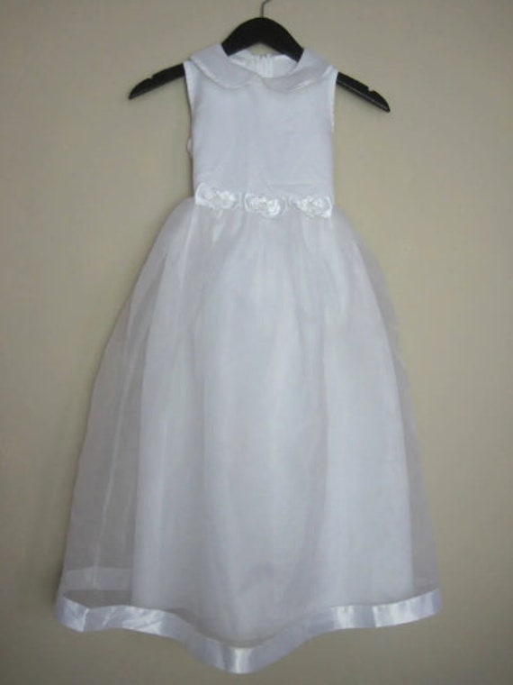 BONNIE JEAN Dress Sz 7 Girls Kids Tulle Sleeveles… - image 2