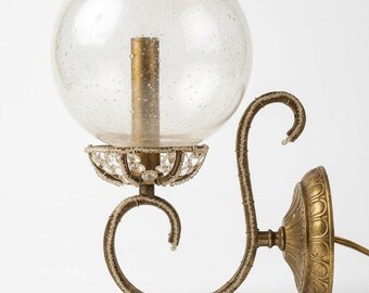 Parisian Vintage Bubbled Glass Ball Wall Sconce Decorative Beads