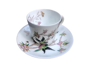 Antique W.A.A. William A Adderley bone China cup and saucer  THORN