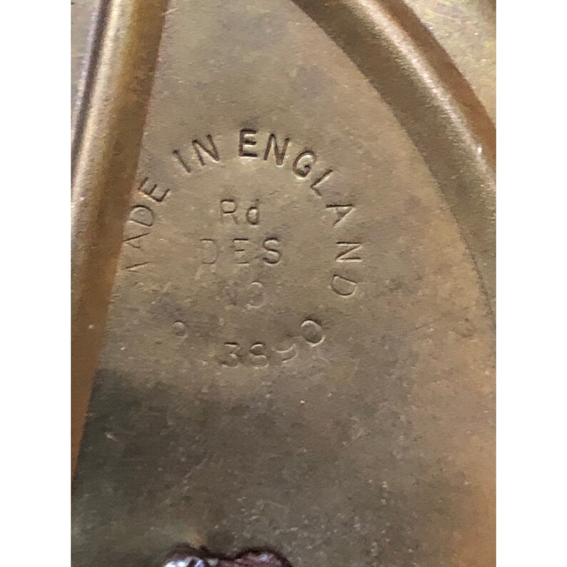 VINTAGE Brass Bed Warmer Wood Handle Made in England Etsy