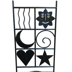 Handmade Outdoor Metal Patio Bistro Chair Whimsical Design