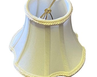 Lampshade Cloth Scalloped Bell With Gimp Trim