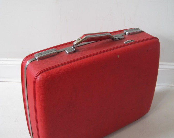 American Tourister Hard Shell Luggage Suitcase W Garment Etsy