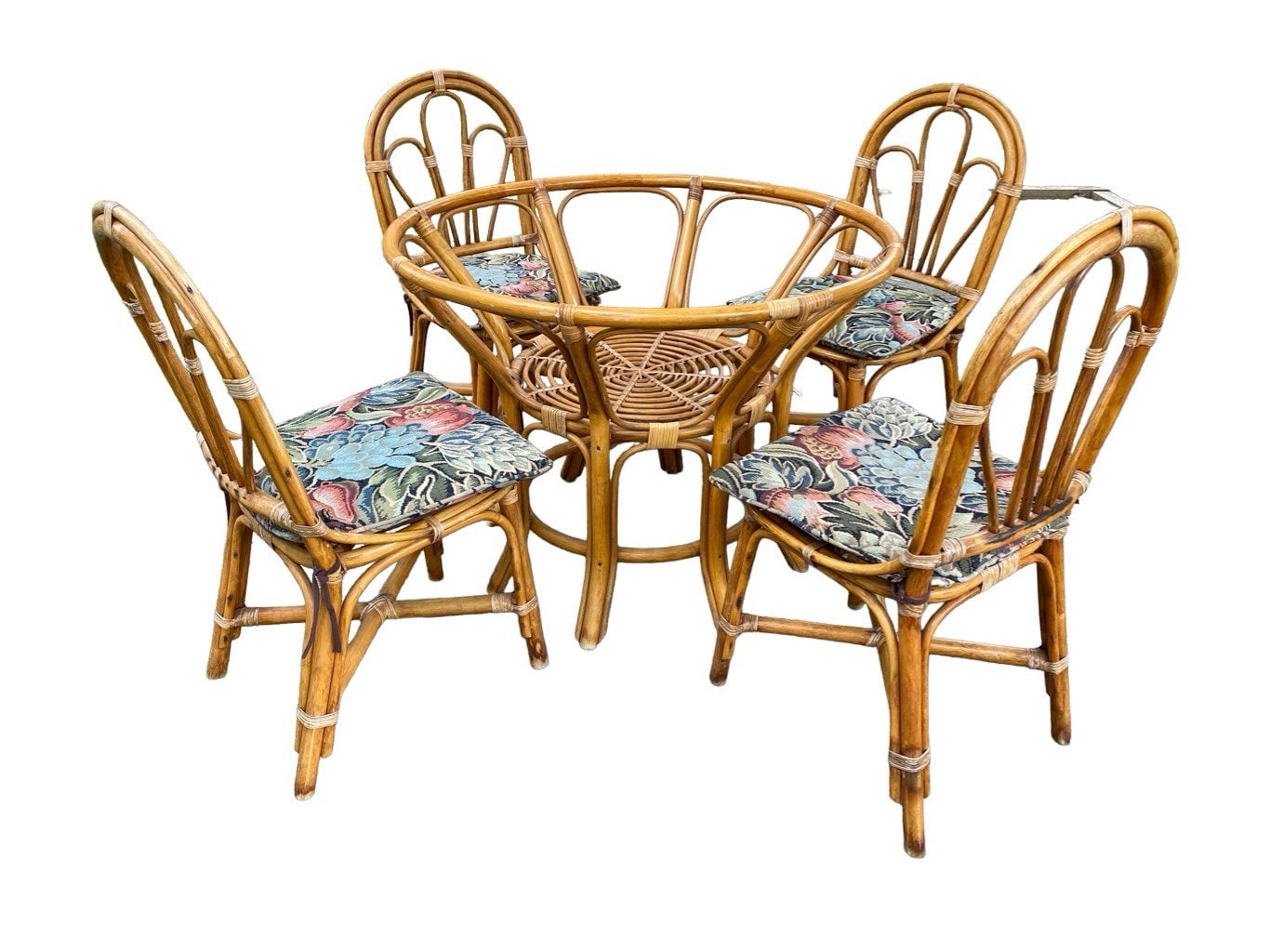 Vintage Bambus Florida Wintergarten Terrasse Tisch mit Sthlen - Etsy.de