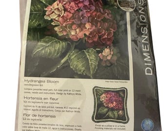 Dimensions Hydrangea Bloom Pattern Needlepoint Kit #20053