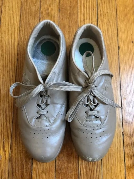 SAS Freetime Womens Size 9.5 W Taupe Oxford Walking Shoes Leather Tripad Comfort A4018 Etsy