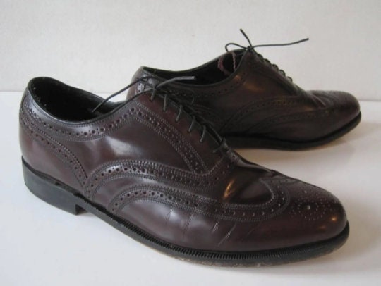 Florsheim Royal Imperial Vintage Wingtip Oxford Burgundy Dress Shoes Mens 10.5 A Kenmoor Wingtip Oxford Men main image 2