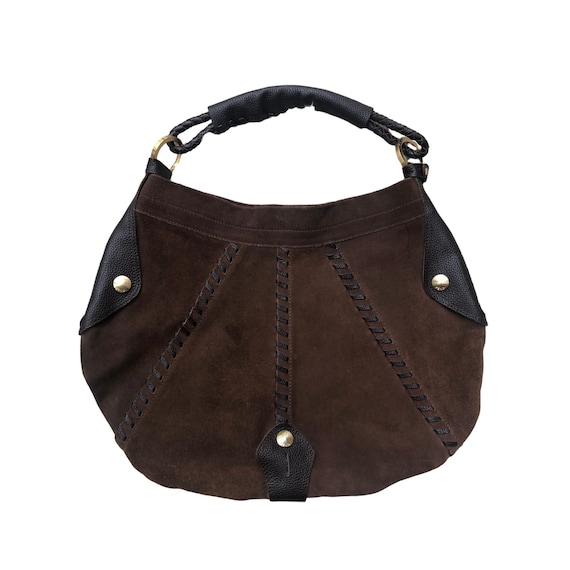 Fendi Shoulder bag Brown Black Orange Patent leather Cloth ref.850232 -  Joli Closet