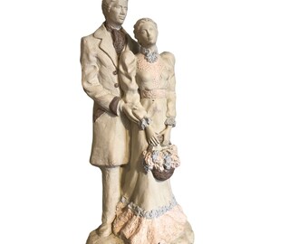 Victorian Romance statue by Alice Heath vintage