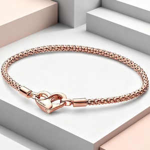 Moments Studded Chain S925 Sterling Silver Bracelet,Brilliant Bracelet,Exquisite Bracelet,Gift For your Lover