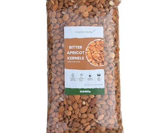 Semi di albicocca amara biologici crudi - 907 g / 32 oz / 2 libbre Senza OGM, senza pesticidi, semi naturali