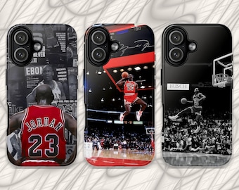 Michael Jordan Handyhülle Sport Cover für iPhone 17Pro, 16, 15, 14, 13, 12, 11, Samsung S26, S25, S24, S23, A16, A35, A55, Pixel 10, 9, 8