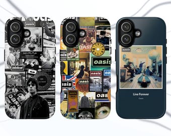 Oasis RocknRoll Phone Case Music Cover for iPhone 17 Pro, 16, 15, 14, 13, 12, 11, Samsung S26, S25, S24, S23, A16, A35, A55, Pixel 10, 9, 8