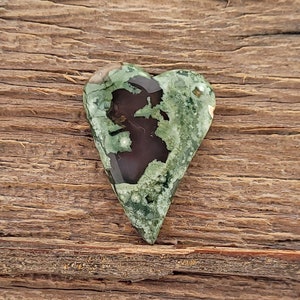 REDUCED Rainforest Jasper Heart Cabochon