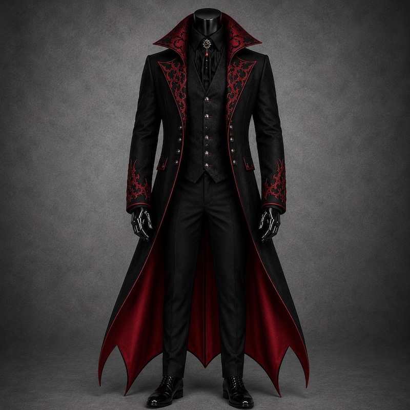 Mens Red Dress Coat - Etsy