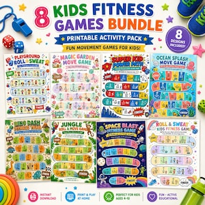 Fitness Workout Board Game – Cardio Boost Journal for Weight Loss (Printable PDF)