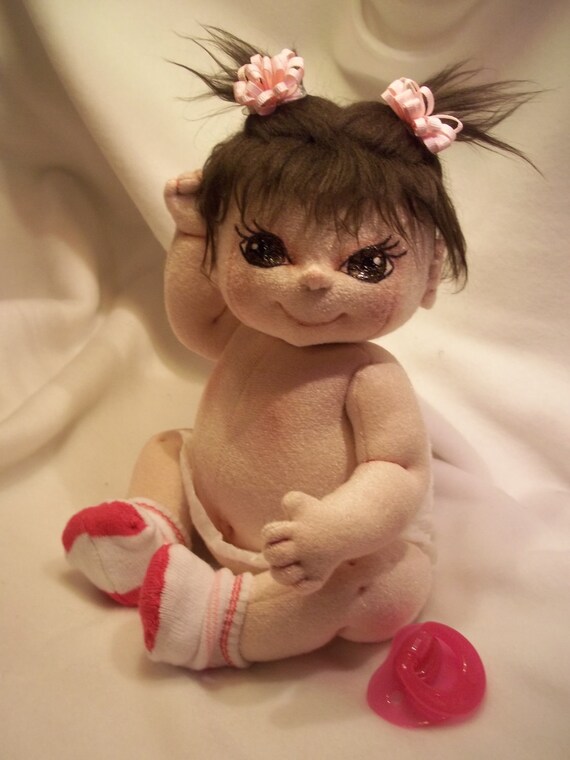 Items similar to 12" Soft Sculpture Baby Doll CUSTOM ORDER on Etsy