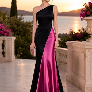 Black and Pink Gown