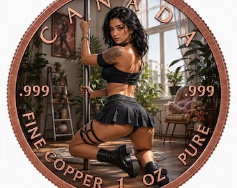 2026 Canada Maple Leaf 1 oz .999 Fine Copper Round – Fantasy Art Edition