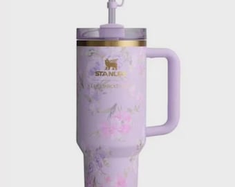 Stanley Love Shack Fancy Quencher - Happy Thoughts - 40oz. Purple