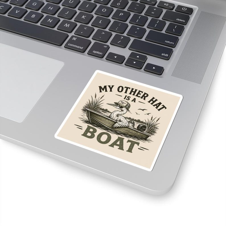 My Other Hat Is a Boat Sticker
