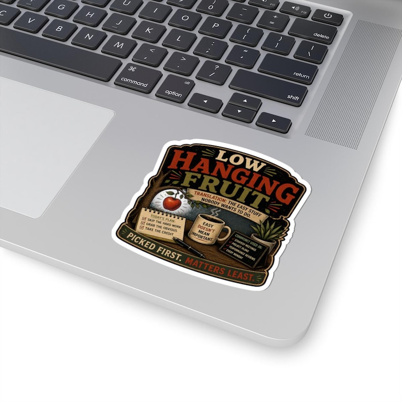 Low Hanging Fruit Sticker