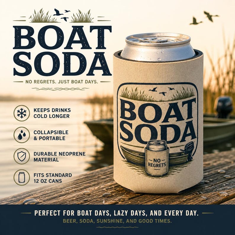 Boat Soda Can Cooler