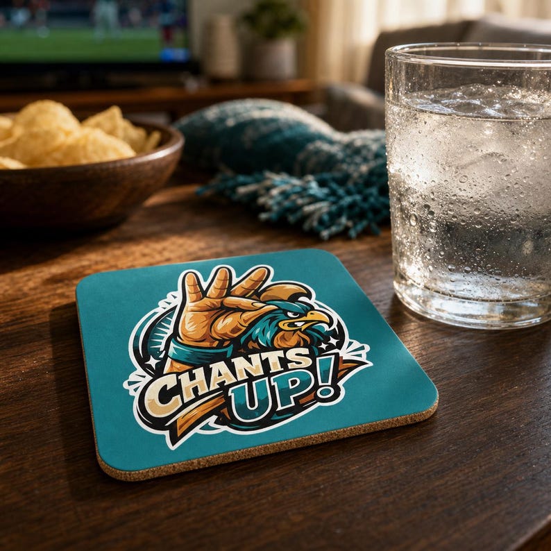 Coastal Carolina CHANTS UP! Cork Coaster