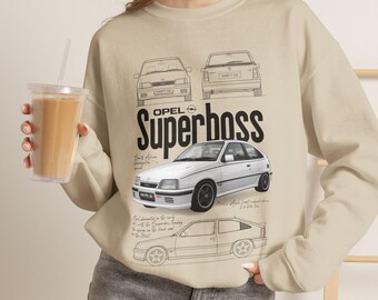 Opel Superboss car Sweatshirt | Retro automotive graphic