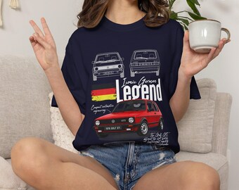 Iconic German Legend Graphic T-shirt | German Flag Accent
