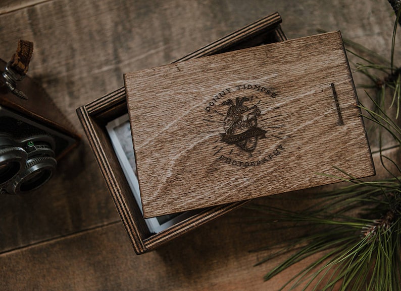 4x6 photo box - Wood print box with enough space for 4x6 prints image 4
