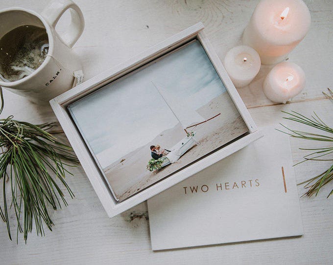 Custom - Set of 10 - 5x7 Wood print box with enough space for 5x7 prints - (inside dimensions 5.25 x 7.25 x 1.5 deep)