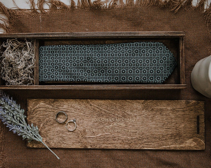 Set of 6 - Wood Tie Box (save 2 dollars a box)