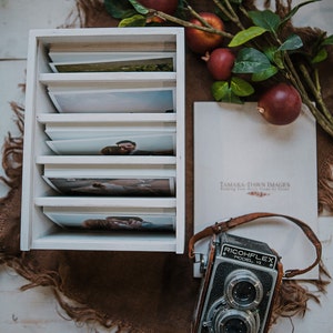 Custom Heirloom Photo box for 4x6 prints - 5 sections at 2 inches wide to hold 800 - 900 prints