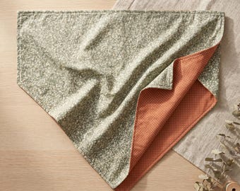 Kerchief Scarf Sewing Pattern PDF - Reversible Triangle Neck & Hair Scarf, Beginner Friendly, Print at Home A4 + US Letter + A3
