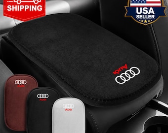 Car Center Console Organizer Mat | Non-Slip TPE Storage Liner | Waterproof Interior Protector for Audi A3 A4 A5 A6 Q3 Q5 Q7