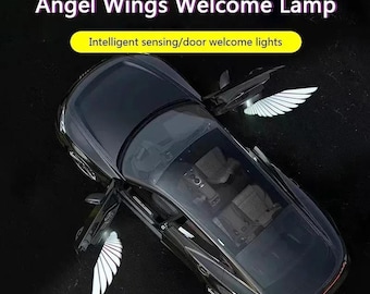 Wireless Angel Wing Car Door Projector Lights, Battery Powered Welcome Lamp (2PCS or 4PCS)