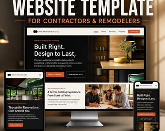 Wix Studio website-template voor aannemers, woningbouwers en verbouwers