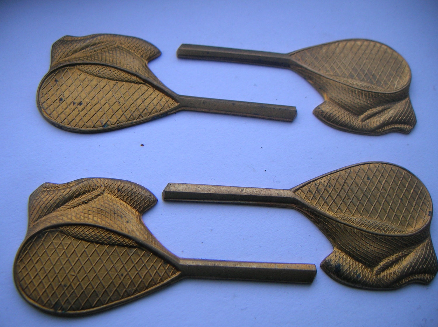 Vintage Fishing Net Naturally Aged Brass Finding x 4 I 7 Etsy