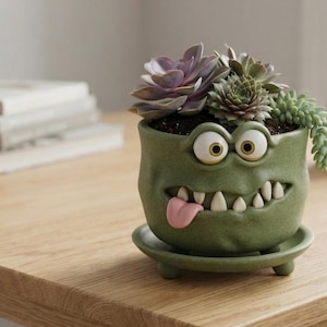 Clay Mug Planter STL | 3D Printable Cute Coffee Cup Plant Pot